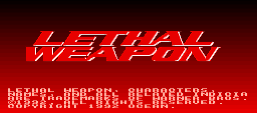 Lethal Weapon (Nintendo Super System) Title Screen